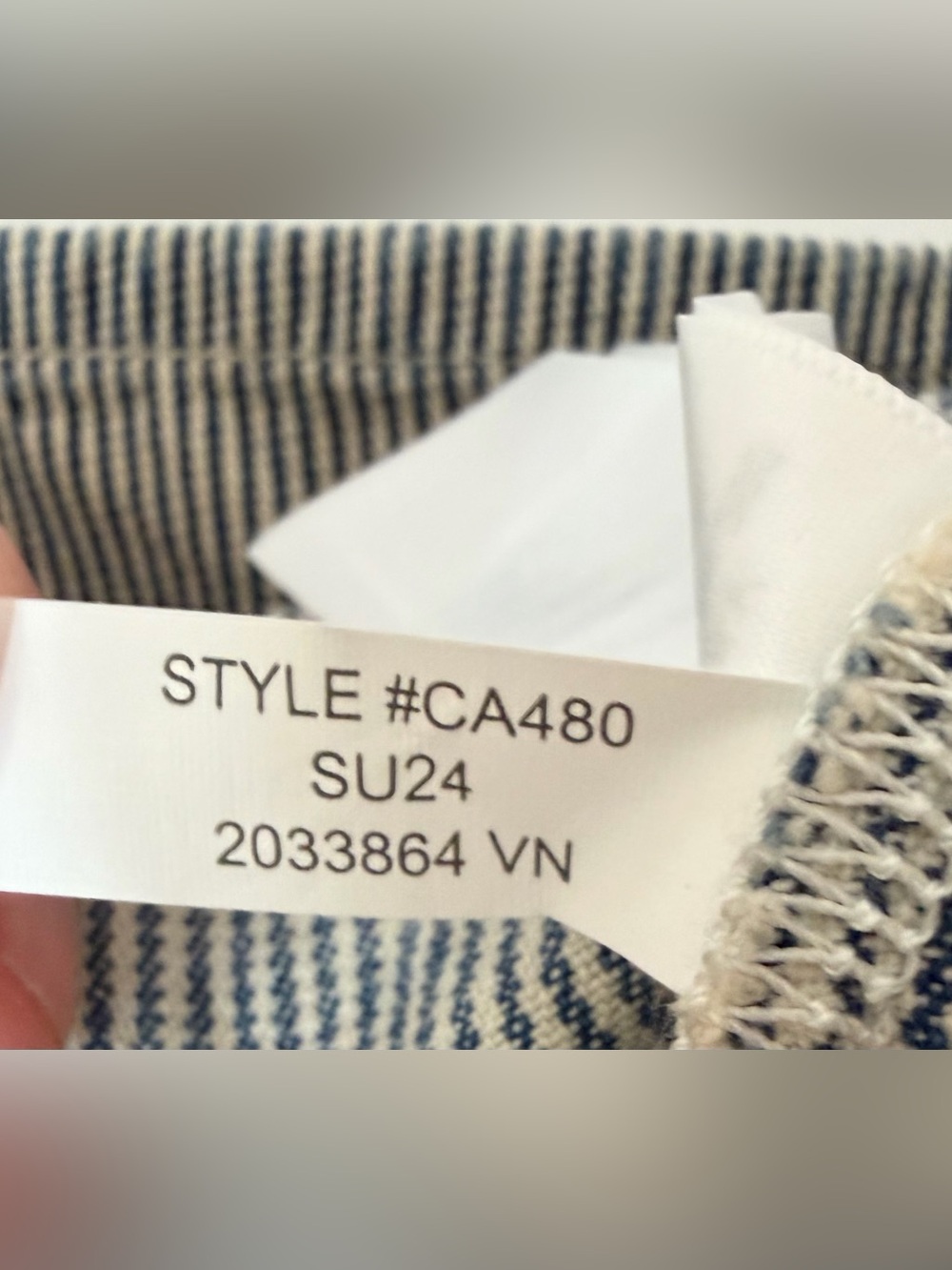 J.Crew Striped Denim Shirt & Mini Skirt Matching Set (Size 4 & 26) - Picture 14 of 14